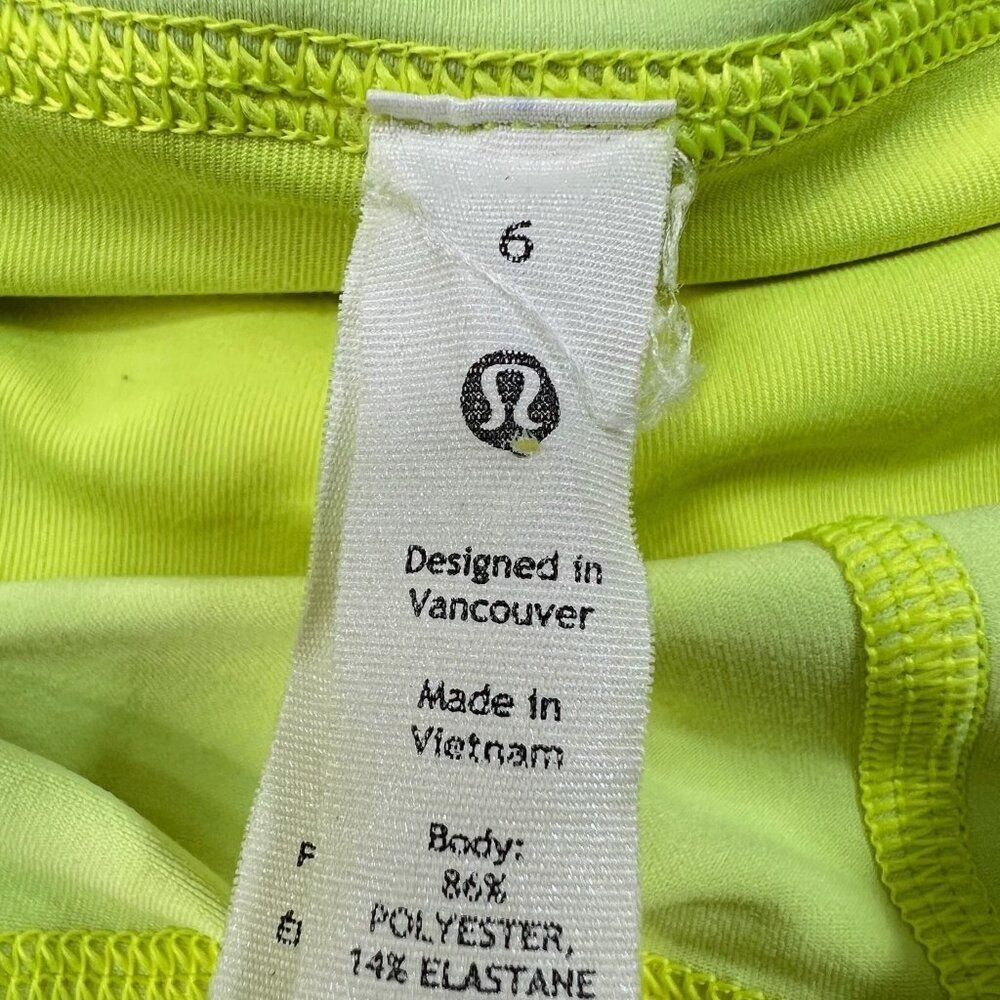 Lululemon Pace Rival Mid-Rise Skirt Highlight Yellow Size 6 - Picture 3 of 8